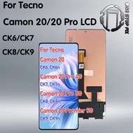 6.67"  LCD For Tecno Camon 20 LCD CK6 Touch Screen  Camon 20 Pro 4G 5G CK7 CK8 Camon 20 Premier 5G C