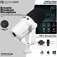 SEA - SECONDWAVE DYNAMIC MICROPHONE CARDIOID FOR XLR USB BROADCAST WITH FREQUENCY RESPONSE