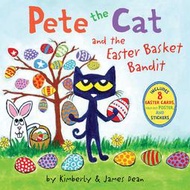 ＊小貝比的家＊PETE THE CAT AND THE EASTER BASKET BANDIT/平裝/3~6歲/貼紙書