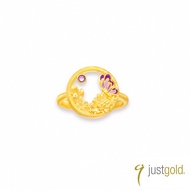 【Just Gold 鎮金店】頌愛 黃金戒指/ 港圍13