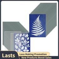 1Set Cyanotype Paper With 2 Sheet Acrylic Panel Sun Print Paper Kit, Cyanotype Paper