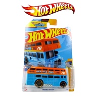 GOLDEN CARS - HOTWHEELS LETS RACE TROUBLE DECKER ORANGEbiru 28