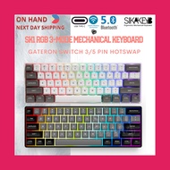 Sikakeyb SK1 HOTSWAP RGB 3-mode wired wireless bluetooth 2.4ghz PBT Keycap Barebone DIY 61