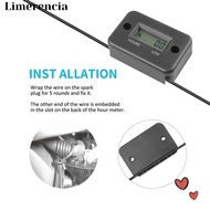 LIMERENCIA Engine Hour Meter, Digital Display LCD Screen Inductive Hour Meter, Easy Installation Wat