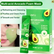 【Deep Cleansing & Exfoliating】 JC Avocado Bubble Mask With Compound Acids Bubble Mask/Avocado Mask/A
