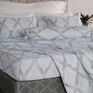 Bộ chăn ga gối drap giường Forever Elegant H141 set 4 món 100% Tencel cao cấp kháng khuẩn khử mùi