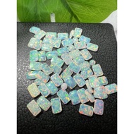 WHITE Opo 6x4 MM SHAPE Synthetic OPAL LAB MADE ROUND 6x4