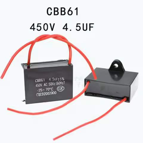 1pcs 450V 4.5uF 4.5mF CBB61 Motor Start Run Fan Capacitor