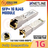 SFP Module Ethernet Port RJ45 Switch Gigabit 1.25G 10/100/1000Mbps CAT6 Netline