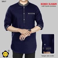BMF - Koko Kurta Ilham SMLXLXXL3XL Fashion Pakaian Muslim Pria/ Koko Kurta Pria/ Koko Pria Dewasa