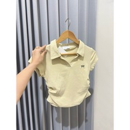 CH341 NEW Justme creme collared top