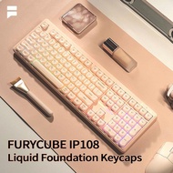 FURYCUBE IP108 Liquid Foundation Keyboard Mechanical Feel Three-Mode Wireless Bluetooth High-Appeara