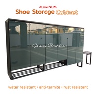 Shoe Cabinet/Shoe Storage Cabinet/Aluminum Shoe Cabinet/Outdoor Shoe Cabinet/Car Porch Shoe Cabinet/Kabinet Kasut