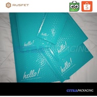 BUBBLE ENVELOPE - BUBBLE MAILER - BUBBLE PACKING HELLO GLOSSY TOSCA - 25 X 33