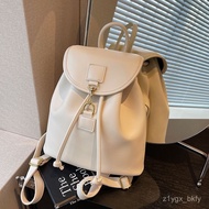 Taiwan Shipping Backpack Female 2025 Trendy Travel Niche Bag High-End Leather Leisure School 3H3T