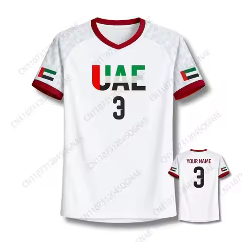 UAE Soccer Jersey Shirt, United Arab Emirates Fan Tee, Custom Name Number Gift