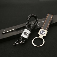 New Durable Leather Keychain Car Key Ring For Volkswagen VW Polo4 5 6 7 7.5 Golf MK4 MK5 MK6 MK7 MK8