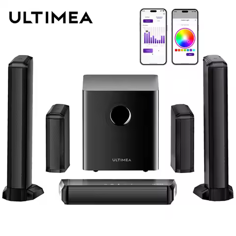 ULTIMEA 7.1 Surround Sound Bar with 2 Surround Speakers & 6.5" Subwoofer, Surround Sound System for 