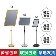 A a4 Sign Standing Workshop Hotel a3 Standing Sign Stainless Steel Display Stand Billboard Z0D6