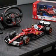 Bburago 1:43 Ferrari SF25 F1 Diecast Car - Charles Leclerc #16 & Lewis Hamilton #44 Model  Bburago 1