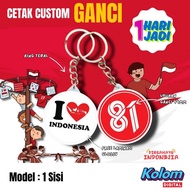 GANTUNGAN (1 DAY ANNIVERSARY) Special Independence Day Pin Keychain | Happy Birthday 81th | Image Re