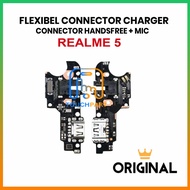 FLEXIBLE CONNECTOR CHARGER REALME 5 CONNECTOR HANDSFREE + MIC ORIGINAL