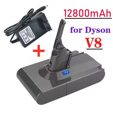 12800mAh Original V8 Battery for Dyson V8 Absolute /Fluffy/Animal Li-ion Vacuum Cleaner rechargeable