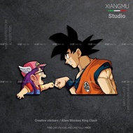 Anime Dragon Ball Son Goku Touch Boxing Car Sticker Motorcycle Electric Vehicle Scratch Blocking Dec