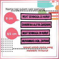 NAME TAG SULAM SAIZ PANJANG