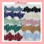 [ R-013 ] Trimming Border Lace Pengantin/Renda Baju/ Lace Bunga / Lace Baju Nikah Meter / Lace Canti