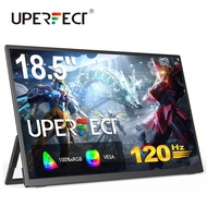 UPERFECT Portable Monitor 18.5'' 120Hz 1080P Monitor Gaming FHD HDR Plug&Play HDMI IPS Display Dual 