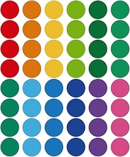 FLYAB 48Pcs Table Spots for Teacher- 12 Colored Coding Labels 6" Multicolor Line Up Dots for Classro