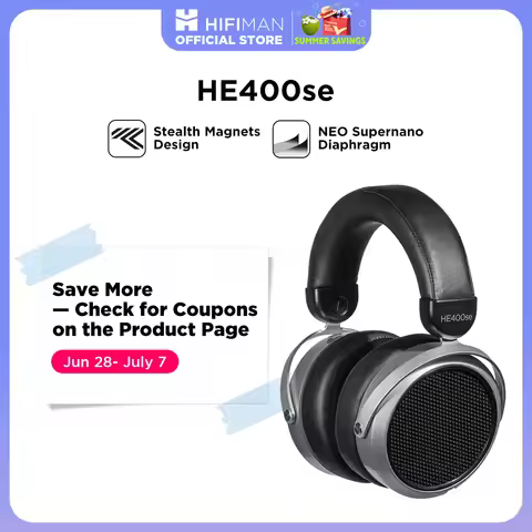 HIFIMAN HE400se Planar Magnetic Headphones with Stealth Magnets