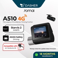 70mai A510 Dash Cam Dual Vision Car Recorder with GPS ADAS