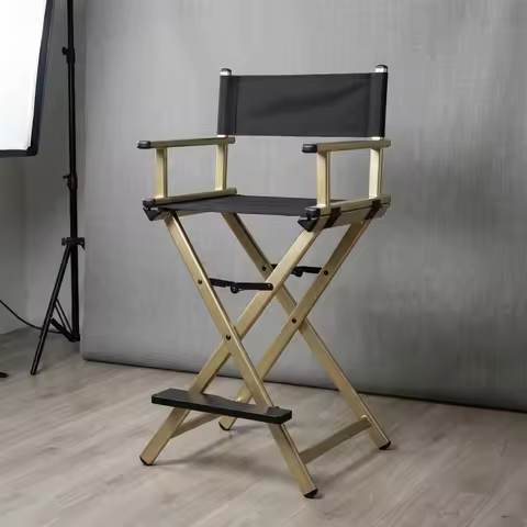 High Aluminum Frame Makeup Artist Director Chair Foldable Outdoor Furniture Lightweight Portable Fol