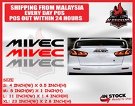 MIVEC CAR STICKER AKSESORI KERETA STICKERS MITSUBISHI