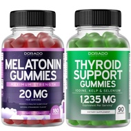 DORADO NUTRITION Melatonin 20mg Gummies & Thyroid Support Gummies