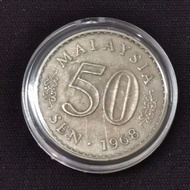 Offer Duit Syiling 50 Sen 1968 Parlimen Terbelah Seperti di gambar free case