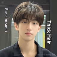 Men Short Black Straight Hair Wig Men Short Hair Wig Natural Black Hair