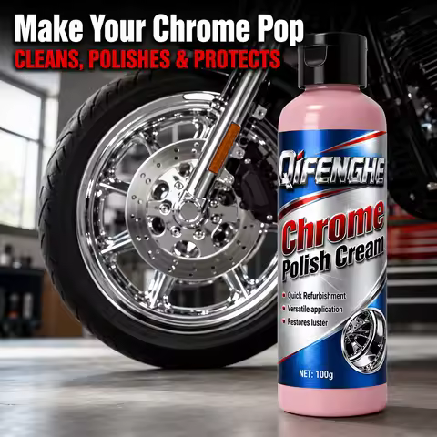 100g Chrome Polish Cream - Quick Polishing Compound That Cleans Protects And Gives a Long Lasting Gl