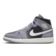 Nike Air Jordan 1 Mid Cement Grey Sail Anthracite White BQ6472-022 Womens New