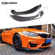 On sale Dry Carbon Fiber Front Lip Bumper Splitters Canards Flaps Aprons Body Kits Accessories for B