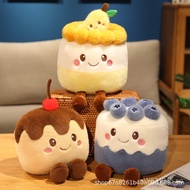 Plush Toy Dessert Doll Children's Figurine Cake Plush Toy Gift Cute Cake Simulation Cake Blueberry S