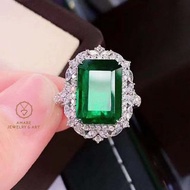 Guild 5.63ct Emerald Ring &amp; Pendant💚✨！高色VVG，超抵💚！