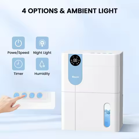 Air Dehumidifier Portable Mute Moisture Absorbers Machine Air Dryer For Home Bedroom Office Kitchen 