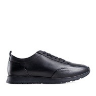 Prabu - Panji All Black Sepatu Kulit Sneakers Pria