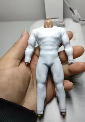 1/12 Scale White Jumpsuit Model for 6'' gwtoys