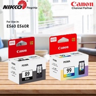 Canon Authentic 89 BLACK 99 COLOR INK FOR PIXMA E560 E560R PG-89 CL-99 PG89 CL99 Ink Cartridge