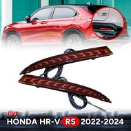 ไฟทับทิมท้าย ไฟกันชนท้าย LED รุ่น ฮอนด้า HONDA HR-V HRV TOP ปี 2022 - 2023 สีแดง พร้อมชุดสายไฟ 1 ชุด