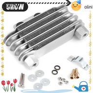 OLINI Universal Oil Cooler, Durable 65ml Original Oil Cooler, Universal Aluminum 5 Row Motorcycle En